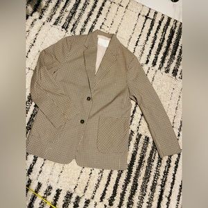 oversized plaid blazer